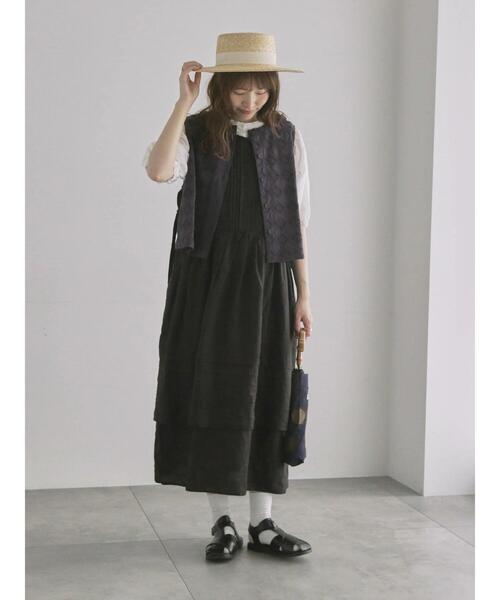 新品⭐︎ TSUHARU by SM2 チュール前後着裾レースベスト　ブラック TSUHARU by Samansa Mos2（ツハルバイサマンサモスモス）の