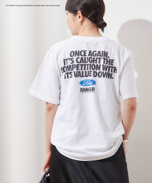 GOOD ROCK SPEED(グッドロックスピード)の「【GOOD ROCK SPEED / グッドロックスピード】FordロゴTEE:Tシャツ(Tシャツ/カットソー・レディース・ホワイト・FREE)」の4枚目の写真