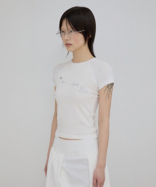 FLAREUP(フレアアップ)の「FLAREUP/MutaラグランT(Tシャツ/カットソー・レディース・グレー/ホワイト/ブラック・SMALL)」の15枚目の写真