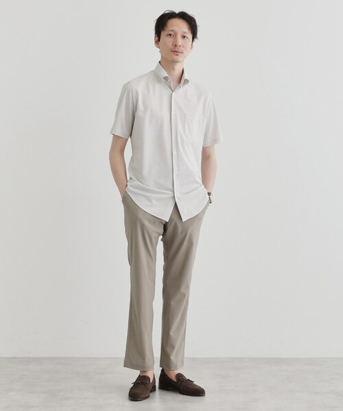 TAKEO KIKUCHI(タケオキクチ)の「ユーティリティ ピンヘッド 半袖シャツ(ビジネスシャツ・メンズ・ライトグレー/ブルー/ブルー系その他・02/03/04)」の14枚目の写真