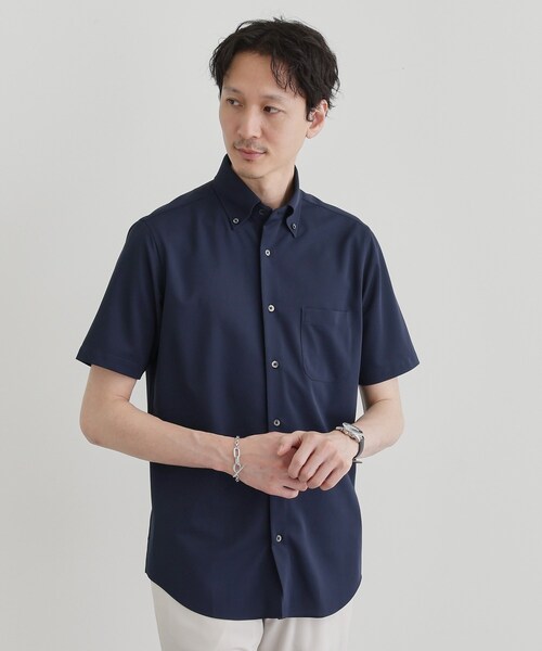 TAKEO KIKUCHI(タケオキクチ)の「ユーティリティ ピンヘッド 半袖シャツ(ビジネスシャツ・メンズ・ライトグレー/ブルー/ブルー系その他・02/03/04)」の17枚目の写真