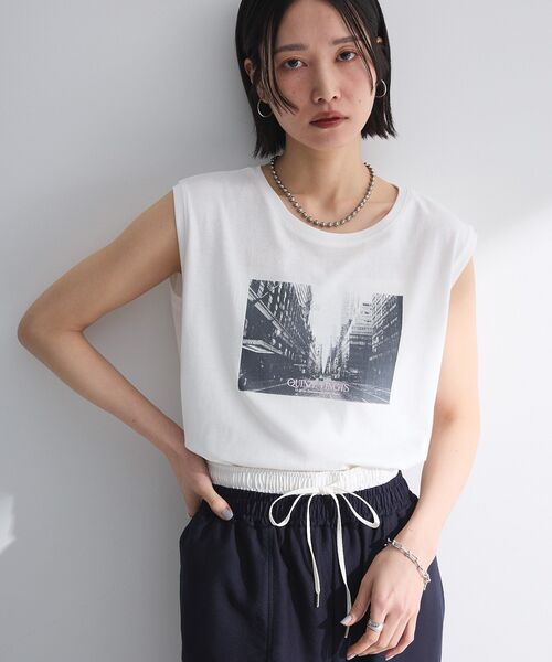 セール】ノースリーブフォトプルオーバー（Tシャツ/カットソー