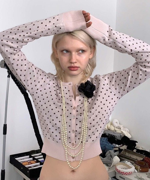 SCULPTOR（スカルプター）の「BELL SLEEVE CROP CARDIGAN/ベル