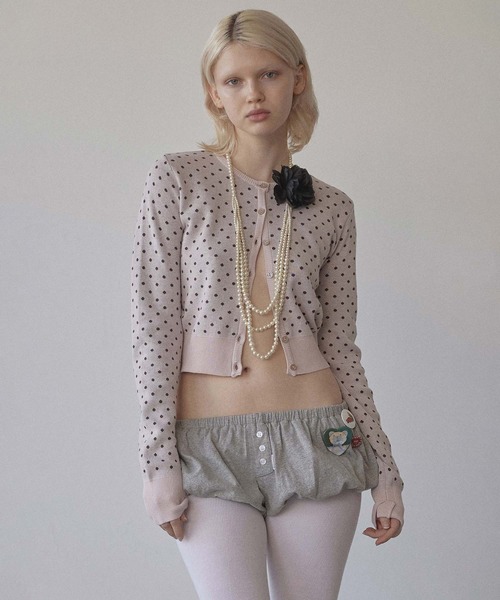 Polka Dot Cardigan（カーディガン/ボレロ）｜SCULPTOR