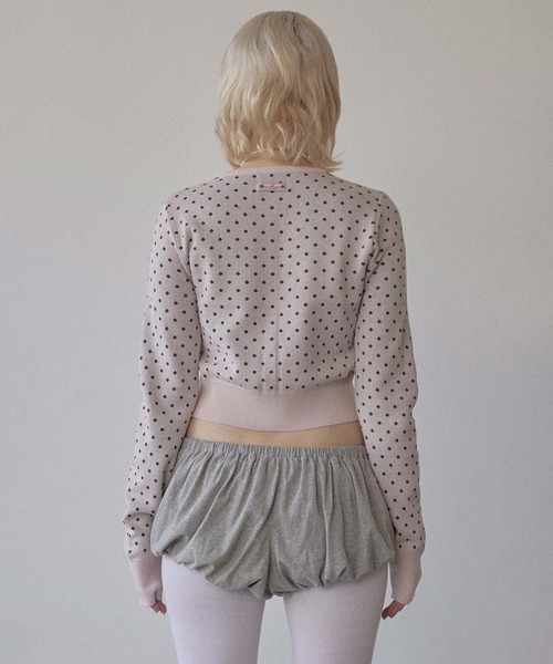 SCULPTOR（スカルプター）の「Polka Dot Cardigan（カーディガン/ボレロ・レディース・ブラウン/ライトグレー/ピンク・LARGE/MEDIUM/SMALL）」の11枚目の写真