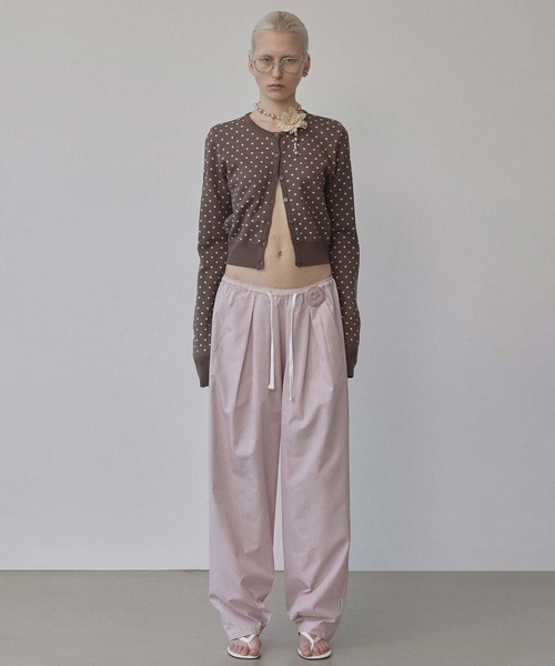 SCULPTOR（スカルプター）の「Polka Dot Cardigan（カーディガン/ボレロ・レディース・ブラウン/ライトグレー/ピンク・LARGE/MEDIUM/SMALL）」の14枚目の写真