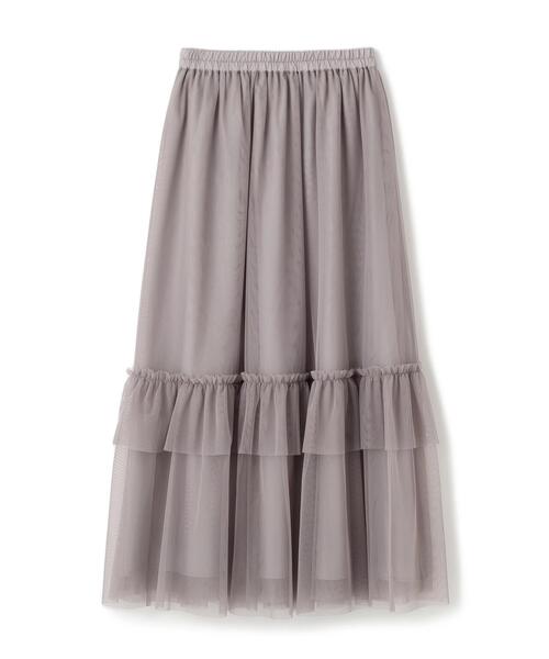 PROPORTION BODY DRESSING（プロポーションボディドレッシング）の「チュールティアードスカート / 1215220500（スカート・レディース・ダークグレー/グレー・MEDIUM/P/S）」の3枚目の写真