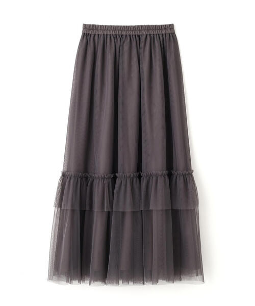 PROPORTION BODY DRESSING（プロポーションボディドレッシング）の「チュールティアードスカート / 1215220500（スカート・レディース・ダークグレー/グレー・MEDIUM/P/S）」の12枚目の写真