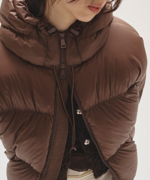 TODAYFUL（トゥデイフル）の「【TODAYFUL/トゥデイフル】Ultralight Goose Jacket/ウルトラライトグースダウンジャケット（ダウンジャケット/コート・レディース・ブラック/チョコ/キナリ/セージグリーン・36/38）」の17枚目の写真