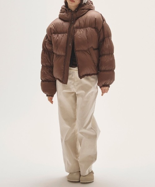 TODAYFUL（トゥデイフル）の「【TODAYFUL/トゥデイフル】Ultralight Goose Jacket/ウルトラライトグースダウンジャケット（ダウンジャケット/コート・レディース・ブラック/チョコ/キナリ/セージグリーン・36/38）」の14枚目の写真