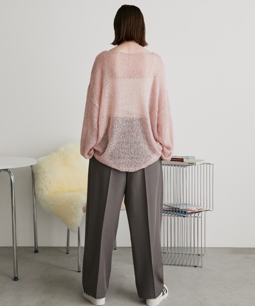 モヘアタッチルーズメッシュニット（ニット/セーター）｜Auntie Rosa