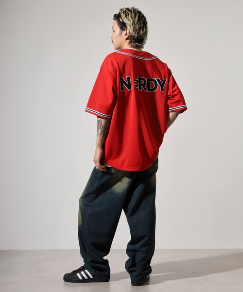 NERDY（ノルディ）の「ベースボール 半袖 トラック トップ（Tシャツ/カットソー・メンズ・ホワイト/レッド/ブラック・SS/L/M/S）」の14枚目の写真