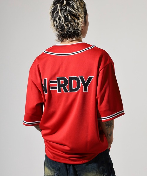 NERDY（ノルディ）の「ベースボール 半袖 トラック トップ（Tシャツ/カットソー・メンズ・ホワイト/レッド/ブラック・SS/L/M/S）」の17枚目の写真
