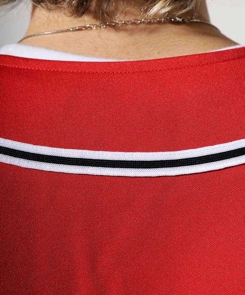 NERDY（ノルディ）の「ベースボール 半袖 トラック トップ（Tシャツ/カットソー・メンズ・ホワイト/レッド/ブラック・SS/L/M/S）」の5枚目の写真