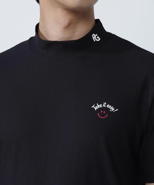 PEARLY GATES(パーリーゲイツ)の「【PEARLY GATES】ハニカムカノコ半袖モックネックカットソー(Tシャツ/カットソー・メンズ・ホワイト/ネイビー/グリーン系その他・MEDIUM/LARGE/X-LARGE)」の16枚目の写真