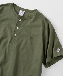 JEMORGAN | 【87】【JEMORGAN/ジェーイーモーガン]  ワンポイントワッペン ヘビーウェイト ヘンリーネック Tシャツ/無地T/インナーウェア(Tシャツ/カットソー)