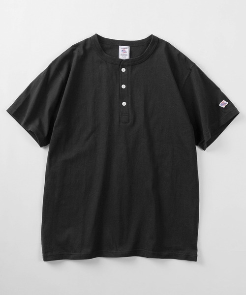 JEMORGAN（ジェーイーモーガン）の「【87】【JEMORGAN/ジェーイーモーガン]  ワンポイントワッペン ヘビーウェイト ヘンリーネック Tシャツ/無地T/インナーウェア（Tシャツ/カットソー・メンズ・アイボリー/カーキ/ネイビー/ホワイト/ブラック・L/XL/M）」の9枚目の写真