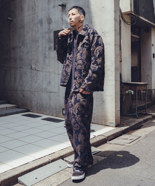Subciety（サブサエティ）の「Chenille trousers（その他パンツ・メンズ・ネイビー/ブラック・X-LARGE/LARGE/MEDIUM/SMALL）」の3枚目の写真