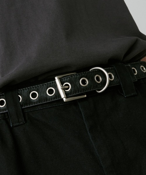 AIVER（アイバー）の「AIVER　ハラコハトメベルト（ベルト・メンズ・ブラック/ホワイト×ブラック/レオパード・LARGE/SMALL）」の12枚目の写真