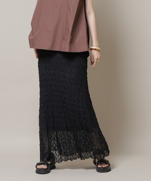 NANO universe | シアーレースフレアスカート(セットアップ可)(スカート)