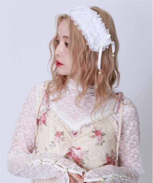 花柄レースカチューシャ[品番：IGAW0006252]｜axes femme