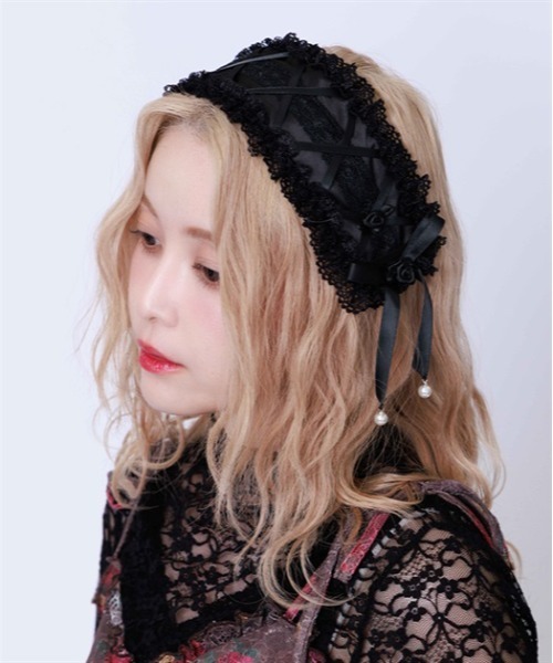 【なな】axes femme カチューシャ 他1点 レースアップヘッドドレス(カチューシャ)|axes femme