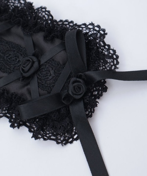 axes femme（アクシーズファム）の「レースアップヘッドドレス（カチューシャ・レディース・ブラック/クリーム/ホワイト・FREE）」の6枚目の写真