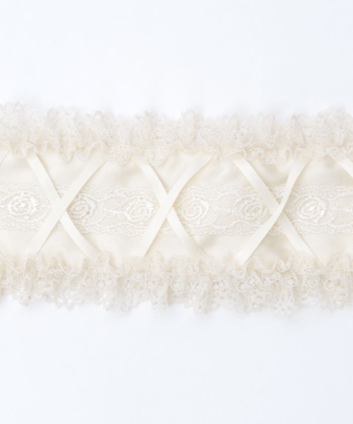 axes femme（アクシーズファム）の「レースアップヘッドドレス（カチューシャ・レディース・ブラック/クリーム/ホワイト・FREE）」の11枚目の写真