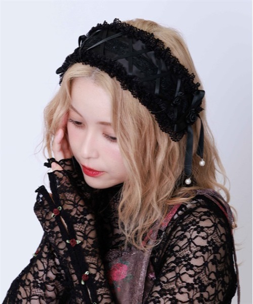 【なな】axes femme カチューシャ　他1点 レースアップヘッドドレス（カチューシャ）｜axes femme