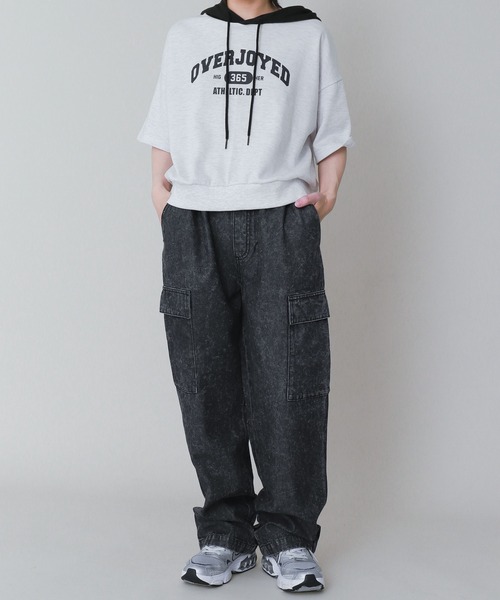 WEGO(ウィゴー)の「WEGO/デニムイージーカーゴパンツ(JUNIOR)(デニムパンツ・キッズ・コバルトブルー/ブラック系3・150/160)」の19枚目の写真