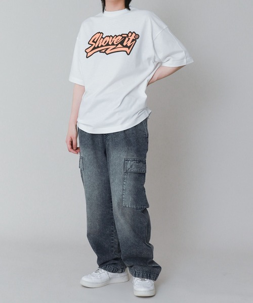 WEGO(ウィゴー)の「WEGO/デニムイージーカーゴパンツ(JUNIOR)(デニムパンツ・キッズ・コバルトブルー/ブラック系3・150/160)」の8枚目の写真