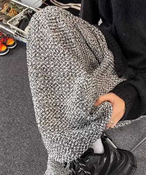 WARAIJOGO(ワライジョウゴ)の「【WARAIJOGO】ハイウエストツイードワイドパンツ(NEZ)(その他パンツ・レディース・ブラック・FREE)」の11枚目の写真