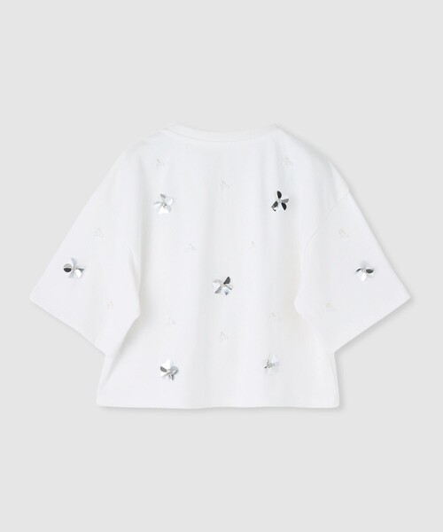 【LOULOU WILLOUGHBY】スパンコールＴシャツ　ブラック セール】【LOULOU WILLOUGHBY】スパンコールTシャツ（Tシャツ