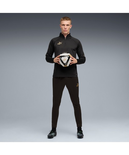 PUMA(プーマ)の「PUMA プーマ メンズ サッカー キング タッチ トレーニング パンツ(その他パンツ・メンズ・ブラック×ゴールド・SMALL/X-LARGE/X-SMALL/MEDIUM/LARGE)」の2枚目の写真