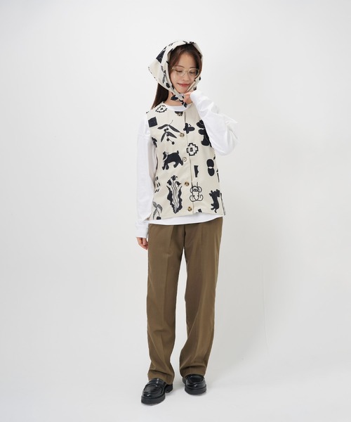 Common Noun(コモン ナウン)の「“CAT”&“DOG” Kana Akiyama コーデュロイベスト(ベスト・レディース・マルチ・M/L)」の14枚目の写真