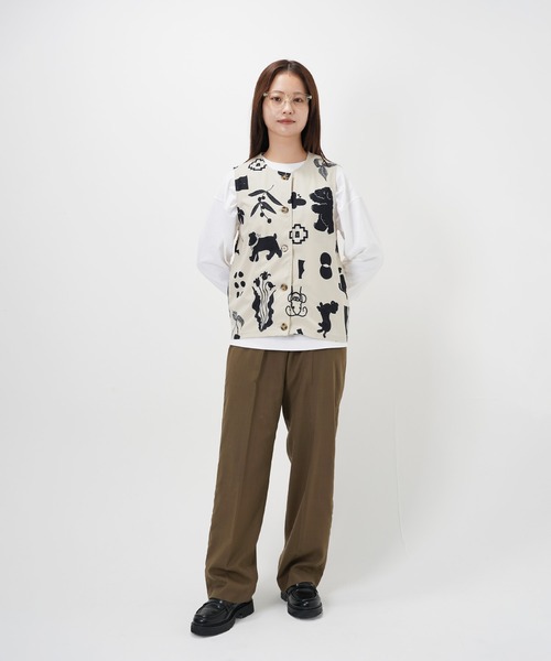Common Noun(コモン ナウン)の「“CAT”&“DOG” Kana Akiyama コーデュロイベスト(ベスト・レディース・マルチ・M/L)」の13枚目の写真