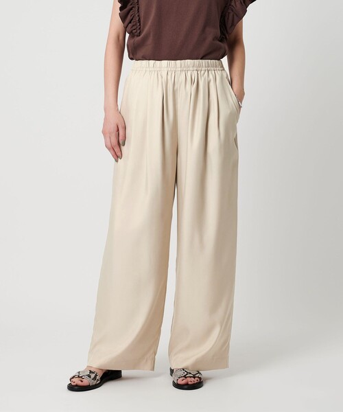 BY プリント＆ソリッド ワイドテーパード パンツ BEAUTY&YOUTH BEAUTY&YOUTH UNITED ARROWS（ビューティーアンドユース