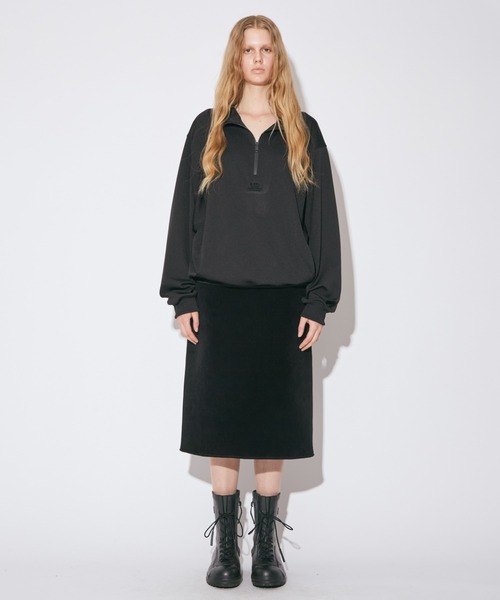 beautiful people（ビューティフルピープル）の「sports jersey high-necked zipup pullover（スウェット・レディース・ブラック/レッド・36/38/40）」の5枚目の写真