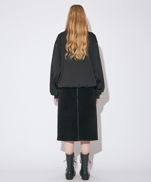 beautiful people（ビューティフルピープル）の「sports jersey high-necked zipup pullover（スウェット・レディース・ブラック/レッド・36/38/40）」の7枚目の写真