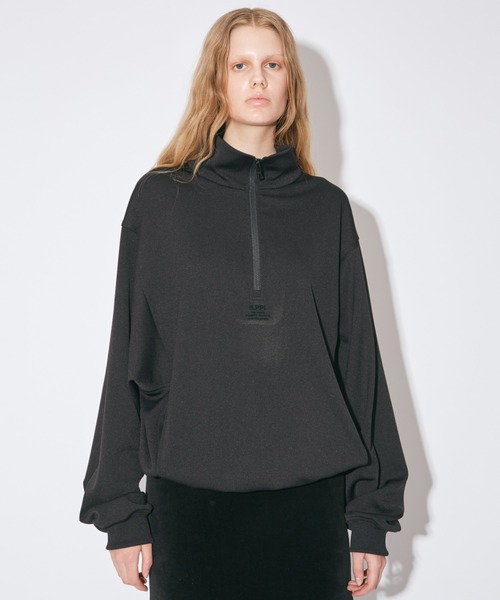 beautiful people（ビューティフルピープル）の「sports jersey high-necked zipup pullover（スウェット・レディース・ブラック/レッド・36/38/40）」の8枚目の写真