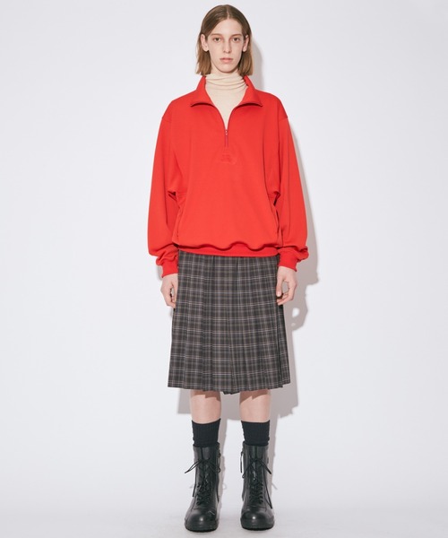 beautiful people（ビューティフルピープル）の「sports jersey high-necked zipup pullover（スウェット・レディース・ブラック/レッド・36/38/40）」の12枚目の写真