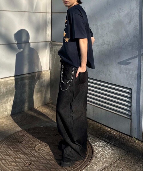 sedacle(セダクル)の「箔スタープリントTEE(Tシャツ/カットソー・レディース・レッド/オフホワイト/ネイビー/カーキ・SMALL/MEDIUM/LARGE)」の20枚目の写真