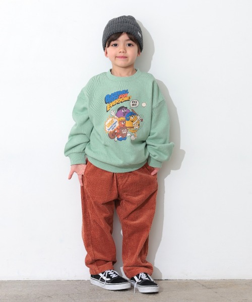 Ocean&Ground（オーシャン&グラウンド）の「ｼﾞｬﾝﾎﾞｺｰﾙﾜｲﾄﾞﾗｯﾌﾟﾊﾟﾝﾂ（その他パンツ・キッズ・イエロー/キナリ/ベージュ/オリーブ/ブラック/レンガ・140/130/120/110/100/90）」の21枚目の写真