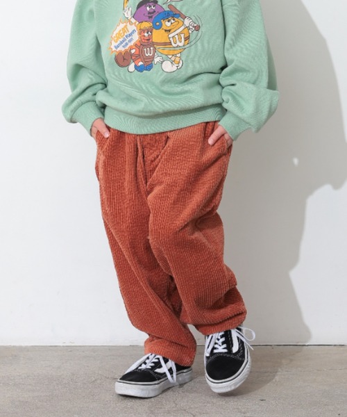 Ocean&Ground（オーシャン&グラウンド）の「ｼﾞｬﾝﾎﾞｺｰﾙﾜｲﾄﾞﾗｯﾌﾟﾊﾟﾝﾂ（その他パンツ・キッズ・イエロー/キナリ/ベージュ/オリーブ/ブラック/レンガ・140/130/120/110/100/90）」の22枚目の写真