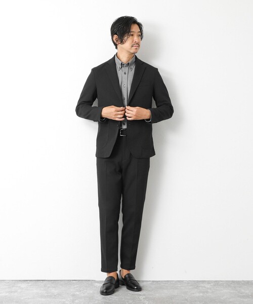 NOLLEY’S(ノーリーズ)の「《ビジカジ/セットアップ対応》【尾州】先染めハニカムイージーPT 25AW(その他パンツ・メンズ・グレー/ネイビー/ダークブラウン/ブラック・M/L/XL/XXL/S)」の5枚目の写真