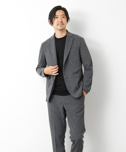 NOLLEY’S(ノーリーズ)の「《ビジカジ/セットアップ対応》【尾州】先染めハニカムイージーPT 25AW(その他パンツ・メンズ・グレー/ネイビー/ダークブラウン/ブラック・M/L/XL/XXL/S)」の14枚目の写真