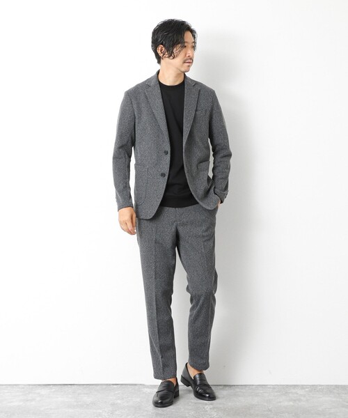 NOLLEY’S(ノーリーズ)の「《ビジカジ/セットアップ対応》【尾州】先染めハニカムイージーPT 25AW(その他パンツ・メンズ・グレー/ネイビー/ダークブラウン/ブラック・M/L/XL/XXL/S)」の15枚目の写真