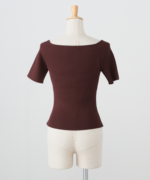 2025今季⭐︎ナイスナイスモーメント OPEN SHOULDER SHELLリブ NICENICE MOMENT/ナイスナイスモーメント OPEN SHOULDER SHELL