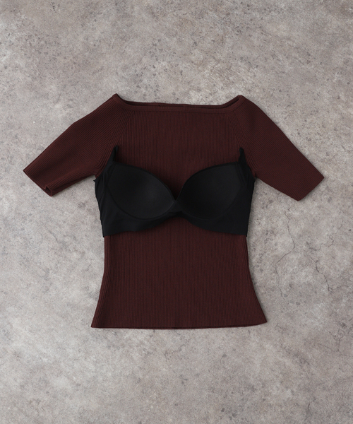 トップス NICENICEMOMENT OPEN SHOULDER SHELL OPEN SHOULDER SHELL – NICENICE MOMENT