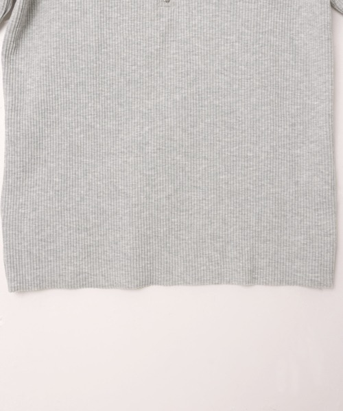 andme（アンドミー）の「セルフカットリブサムホールハーフジップ長袖トップス（Tシャツ/カットソー・レディース・杢グレー/ブラック/ダークブラウン/スミクロ/キナリ・M）」の18枚目の写真